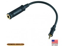 Mini Adaptor Cable, 6.3mm to 3.5mm plug